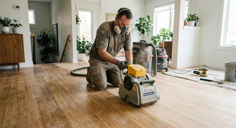 Bamboo Floor Refinishing in Overland Park, KS