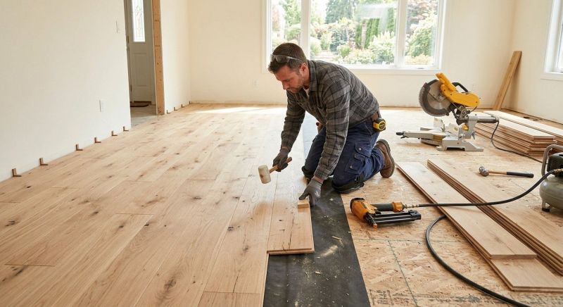 White Oak Floor Installation in Austin, TX
