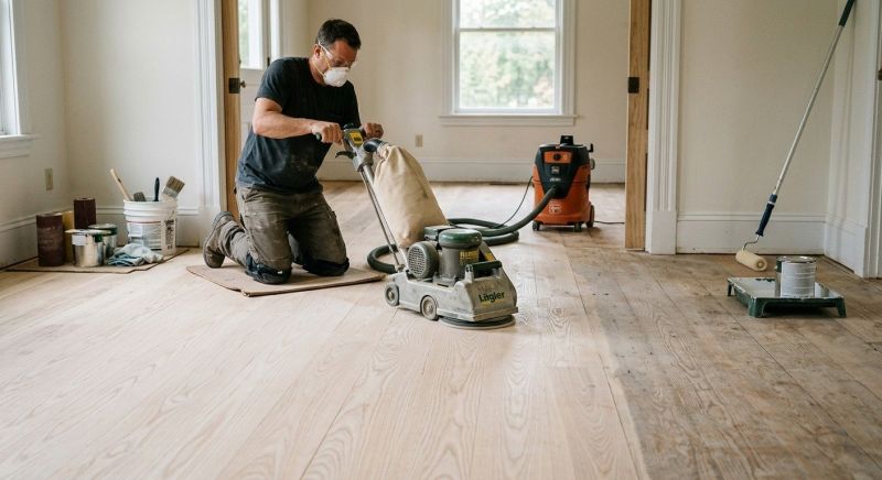 Ash Floor Refinishing in Overland Park, KS