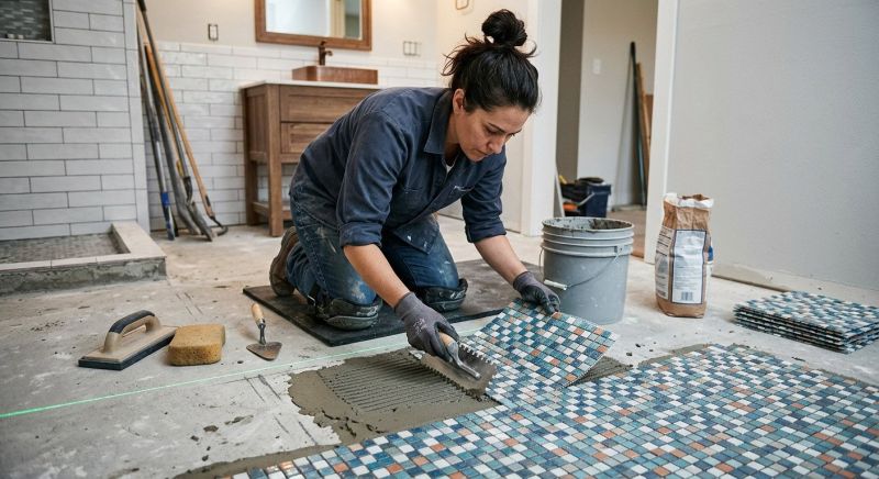 Bathroom Flooring Installation in Fredericksburg, VA