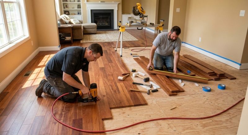 Cherry Floor Installation in Phoenix, AZ