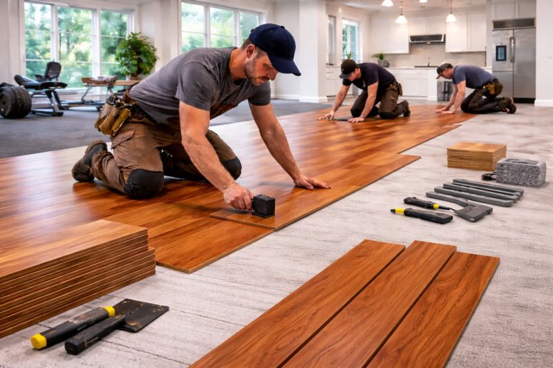 Cherry Floor Installation in Phoenix, AZ