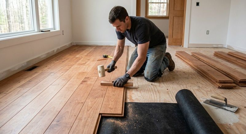 Cherry Floor Installation in Phoenix, AZ