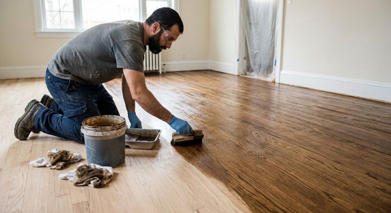 Hardwood Floor Staining in Kansas City, KS