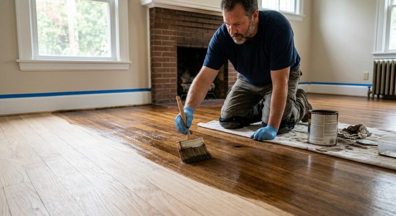 Hardwood Floor Staining in Overland Park, KS