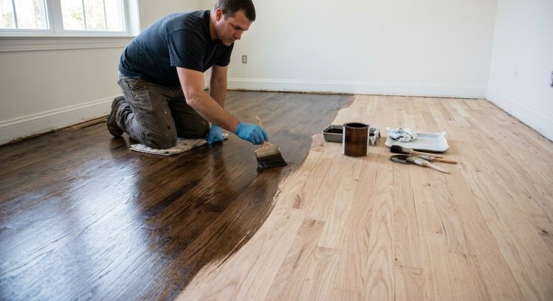 Hardwood Floor Staining in Overland Park, KS