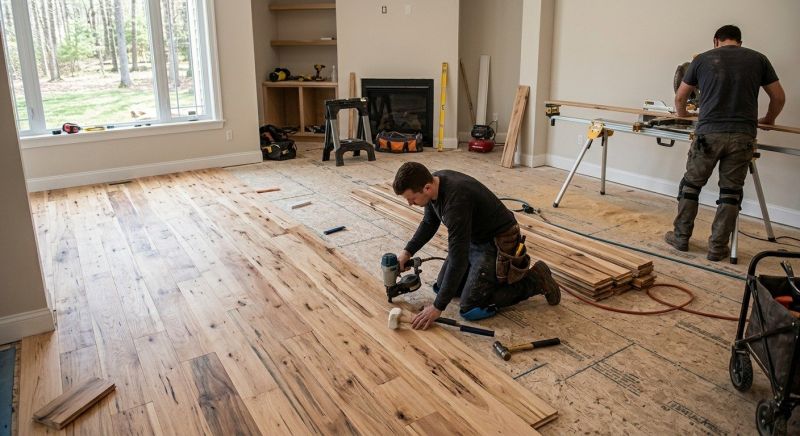 Hickory Floor Installation in Manassas, VA