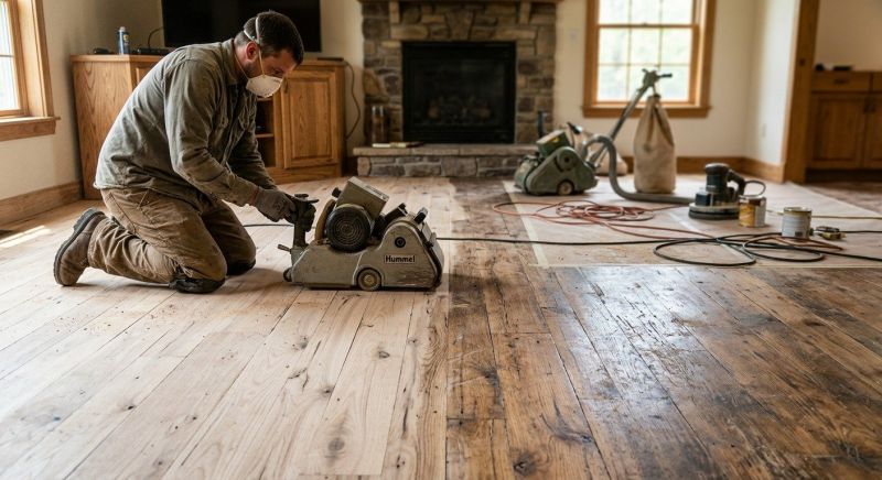 Hickory Floor Refinishing in Alpharetta, GA