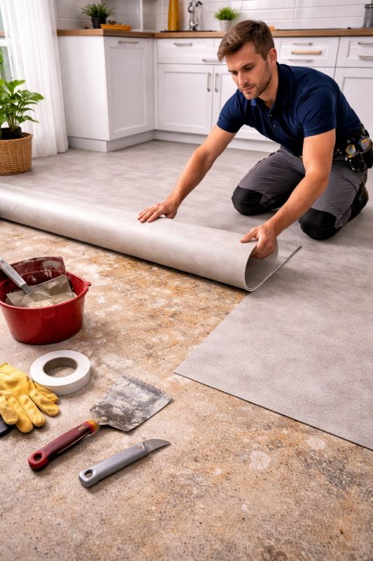 Linoleum Floor Installation in Austin, TX