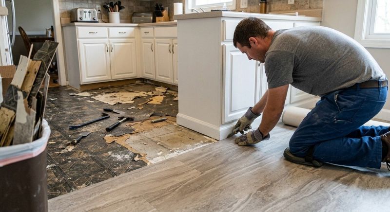Linoleum Flooring Replacement in Austin, TX