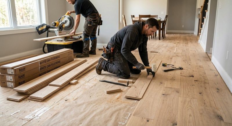 Oak Floor Installation in Austin, TX