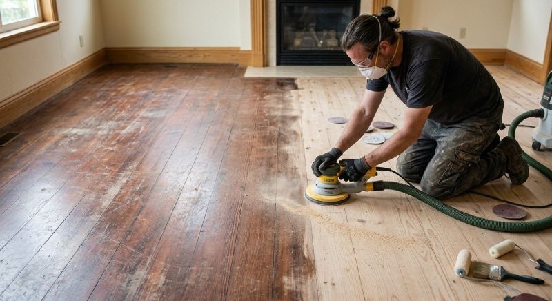 Oak Floor Refinishing in Olathe, KS