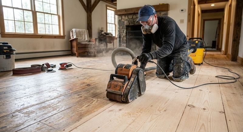Pine Floor Refinishing in Overland Park, KS