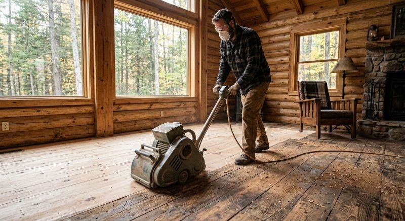 Pine Floor Refinishing in Olathe, KS