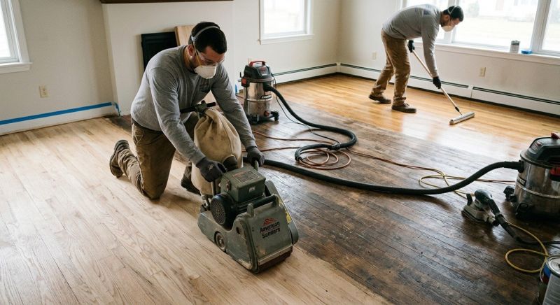 Pine Floor Refinishing in Olathe, KS
