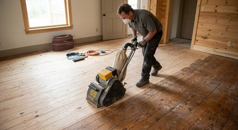 Pine Floor Refinishing in Kansas City, KS