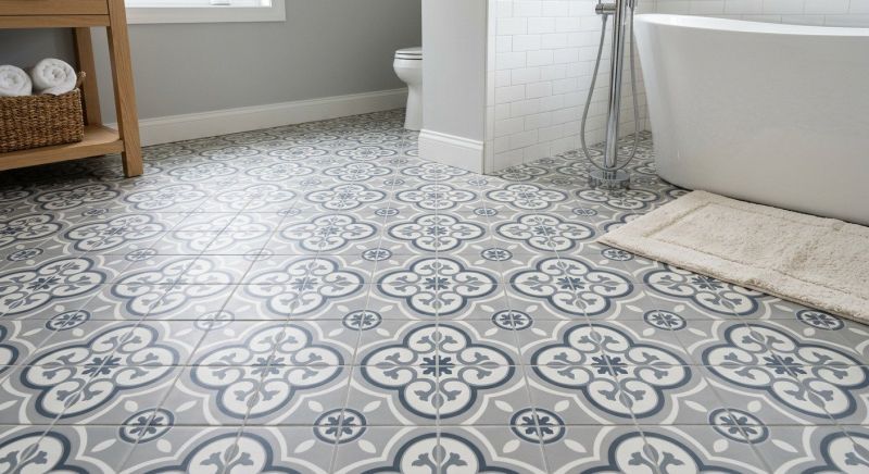 Restroom Floor Replacement in Fredericksburg, VA