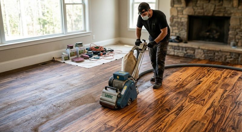 Tiger Wood Floor Refinishing in Overland Park, KS