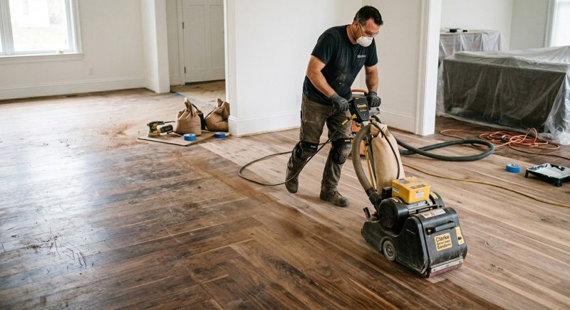Walnut Floor Refinishing in Olathe, KS