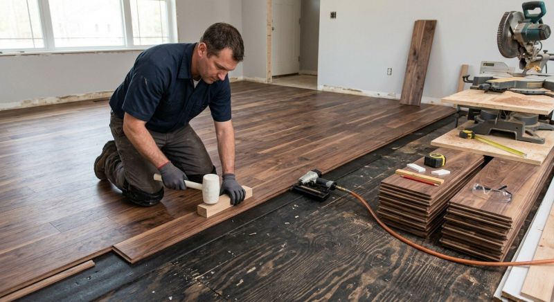 Walnut Flooring Installation in Manassas, VA