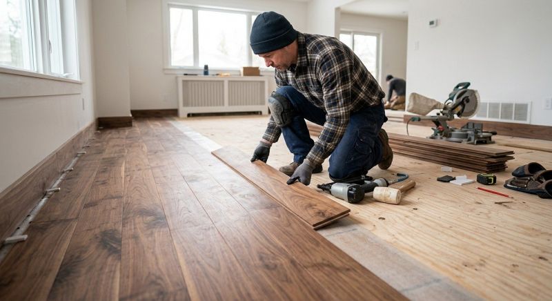 Walnut Flooring Installation in Manassas, VA