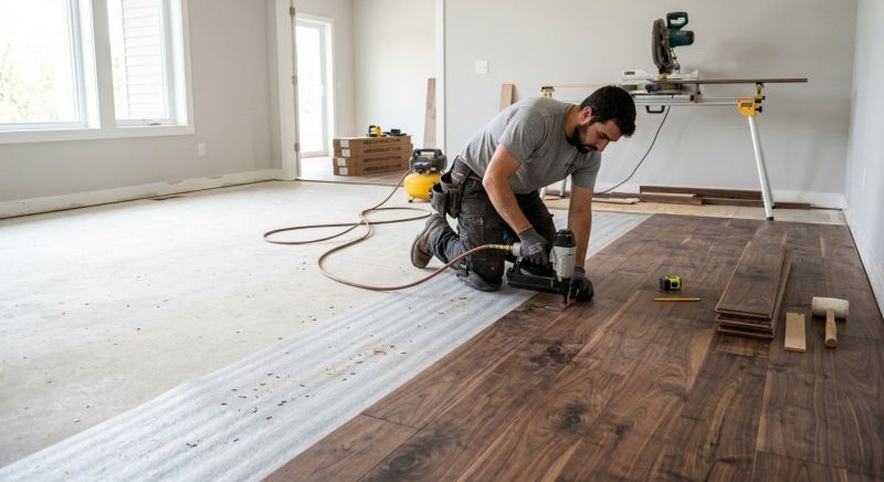 Walnut Flooring Installation in Manassas, VA