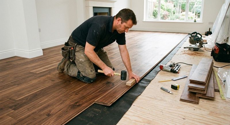 Walnut Flooring Installation in Manassas, VA