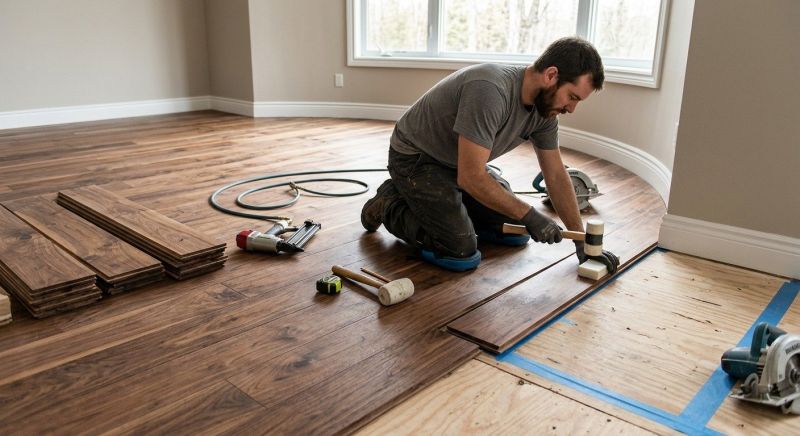Walnut Flooring Installation in Austin, TX