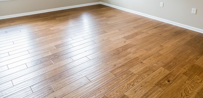 Wood Floor Installation in Living Room