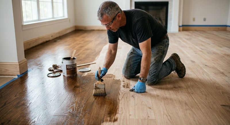 Wood Floor Staining in Kansas City, KS